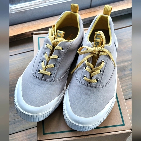 LL Bean Women's Eco Woods Lace-Up Canvas Sneakers - Picture 1 of 9